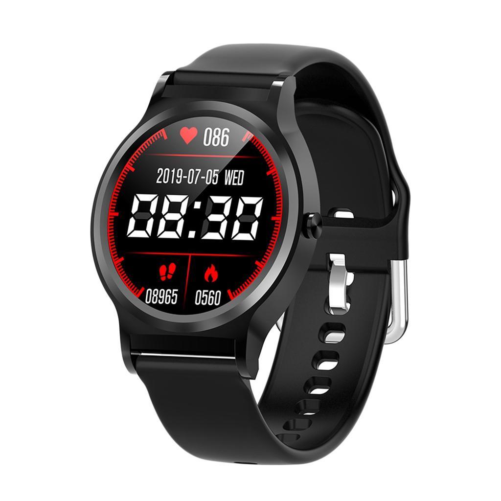 TFT Blood Pressure Fitness Tracker IP68 Calling Reminder Bracelet Black
