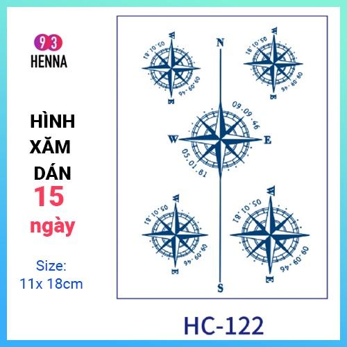 Hình Xăm Dán Tạm Thời Thảo Dược 15 Ngày mã HC122