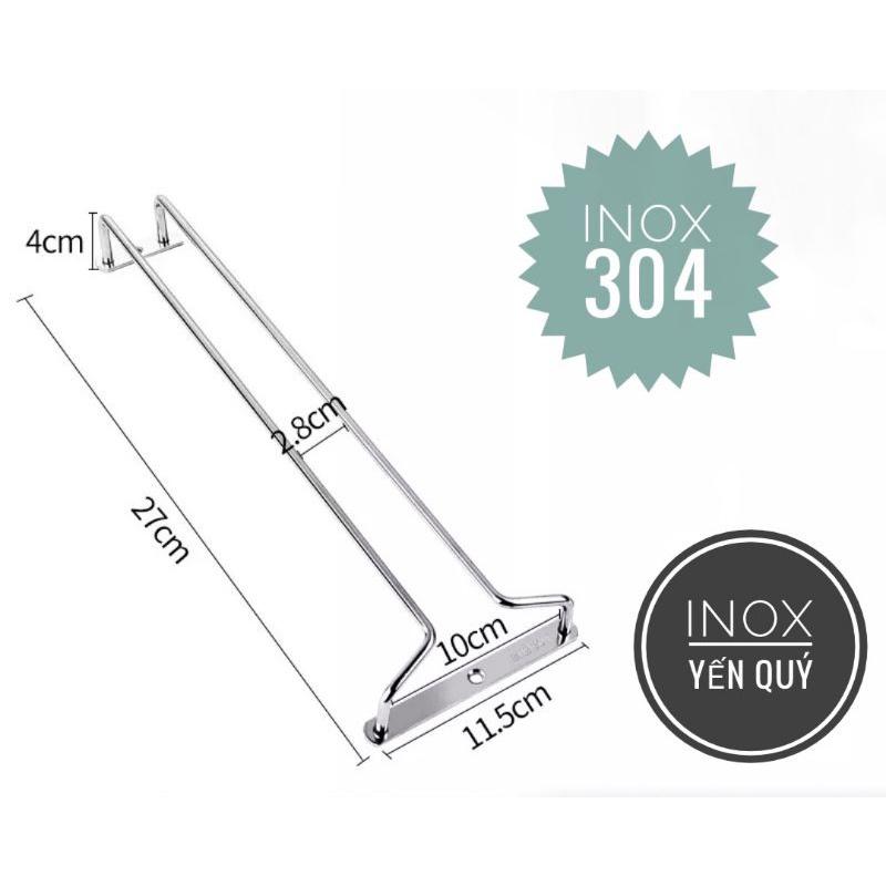 INOX304 GIÁ TREO LY 1 HÀNG /2 HÀNG DÀI 55 CM /45 CM /40 CM /35 CM / 30 CM / 27 CM
