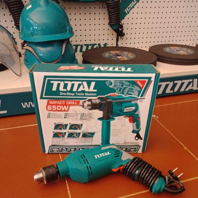 MÁY KHOAN BÚA 13MM 650W TOTAL TG106136E - HÀNG CHÍNH HÃNG