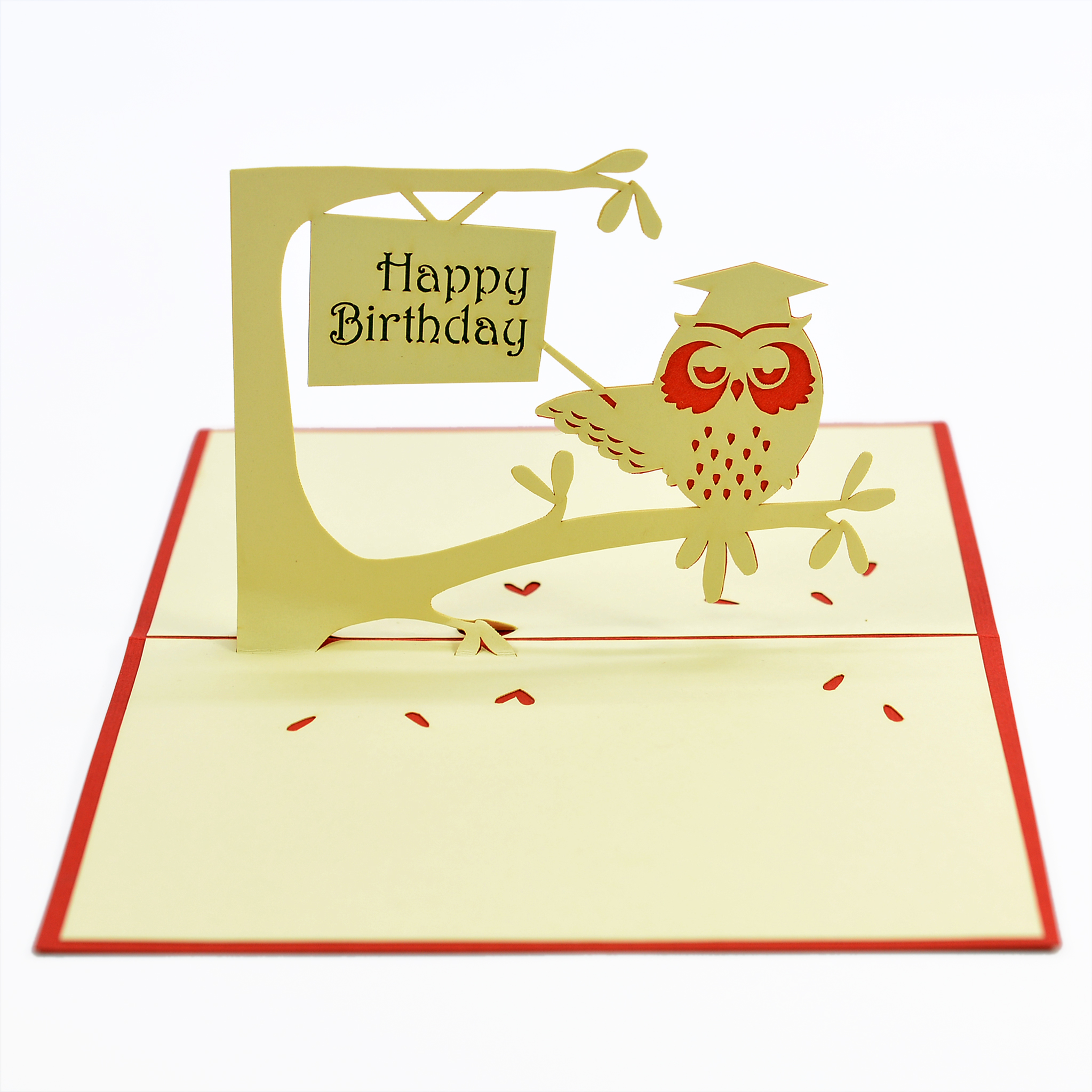 Thiệp 3D
handmade pop-up hình con cú dành tặng sinh nhật size 10x15cm BD014