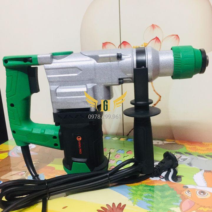 Máy Khoan Đục Bê Tông King Pro 1050W Kèm 5 Mũi Khoan Đục Như Hình