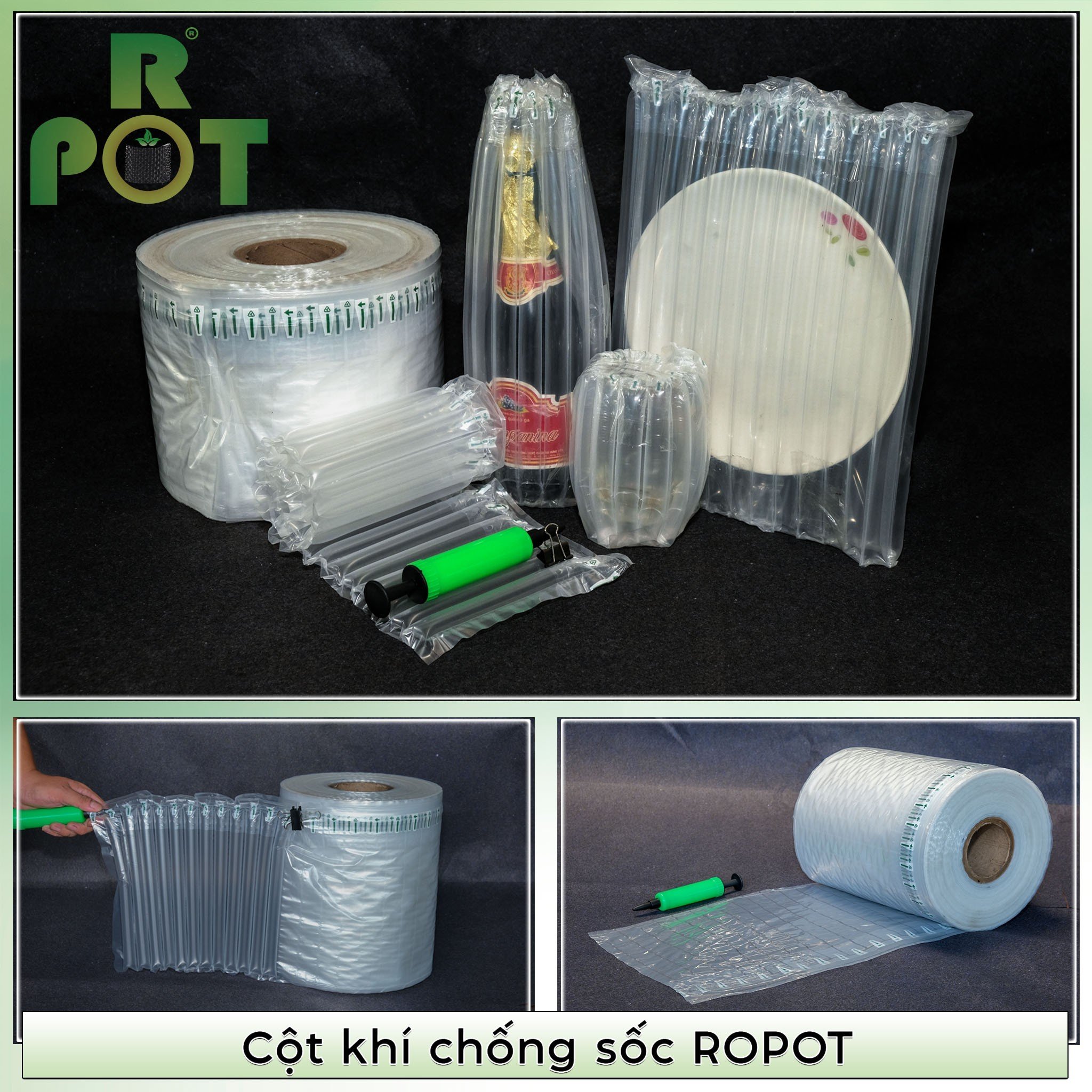 Cột Khí Chống Sốc Cao 60 Cm x 50m