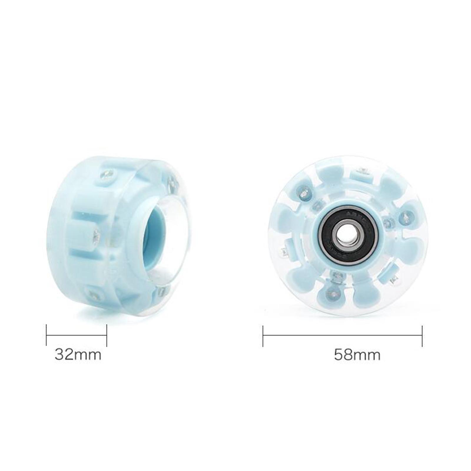 Luminous Quad Roller Skate Wheels Light  Bearings Street Outdoor