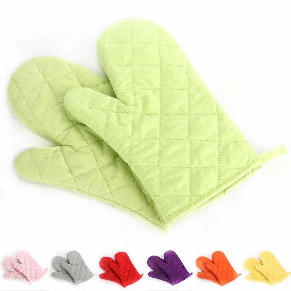 2pcs/set Kichen Microwave Oven Gloves Baking Oven Special Heat Insulation Anti - ironing High Temperature Resistant Gloves