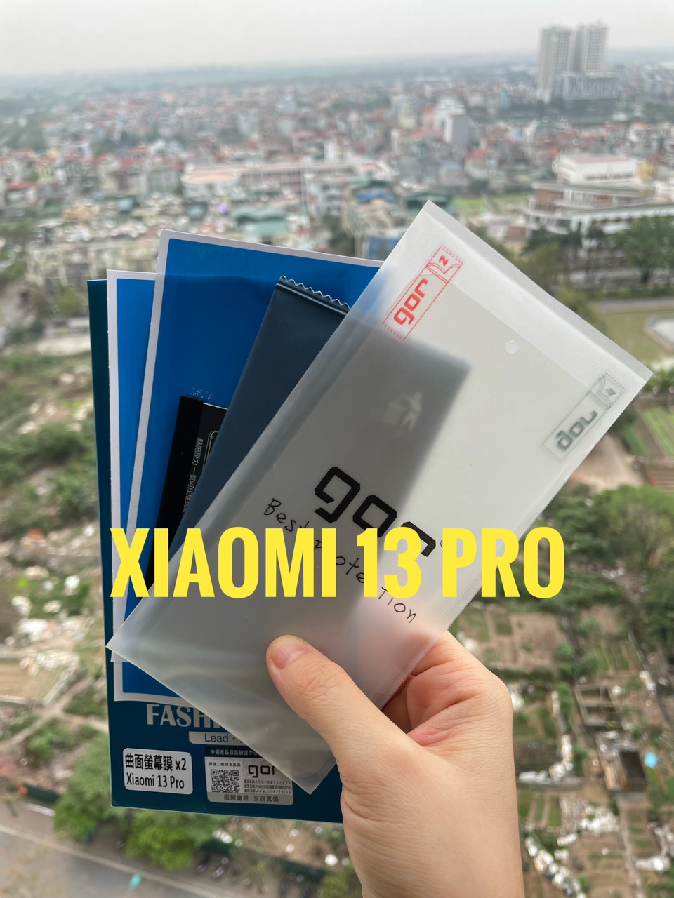 Bộ 2 miếng Dán dẻo GOR cho Xiaomi 13 Pro trong suốt Hàng nhập khẩu