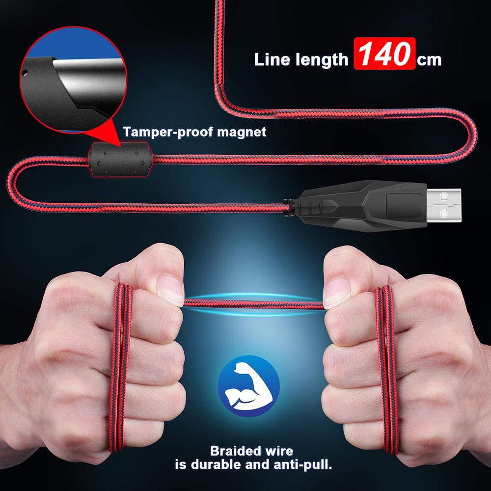 Chuột chơi game có dây công thái học HXSJ S300 nhẹ nhàng đầy màu sắc với DPI có thể điều chỉnh cho người chơi cao cấp