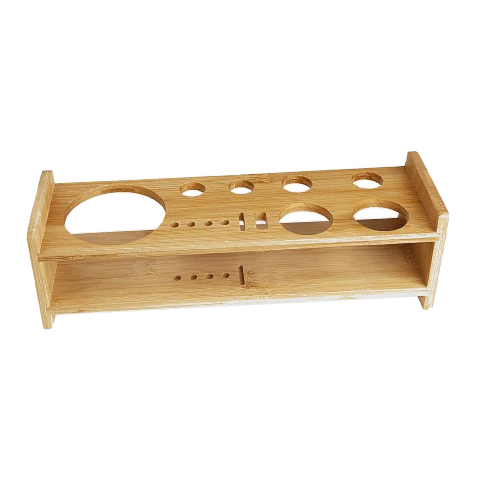 Cocktail Shaker Stand Cocktail Bartending Set Wooden Stand for Bar Party