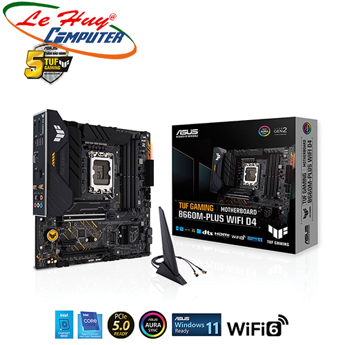 Mainboard Asus TUF GAMING B660M-PLUS WIFI D4 -- Hàng Chính Hãng