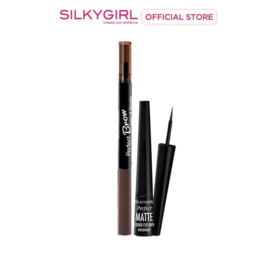 COMBO 2 SP Chì Kẻ Mày Perfect Brown + Kẻ Mắt Perfect Matte