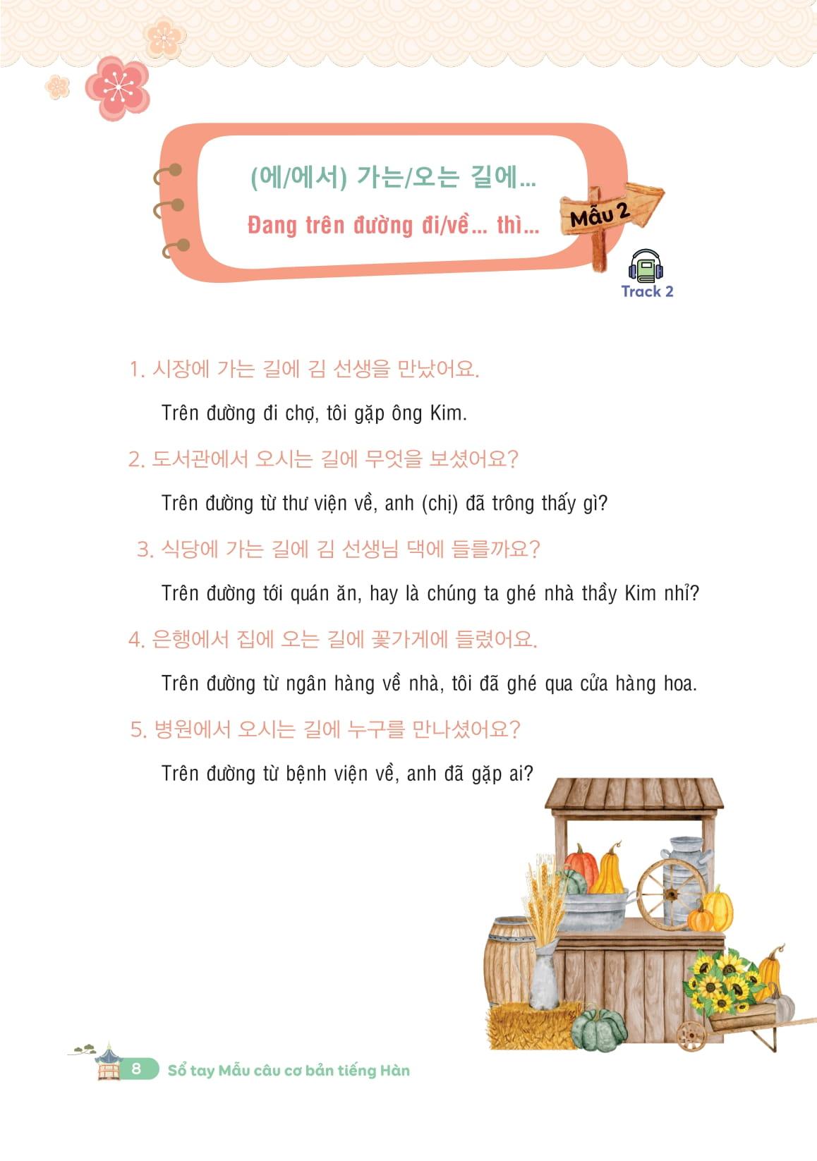 Sách - Sổ Tay Mẫu Câu Cơ Bản Tiếng Hàn - 한국어 기본문형