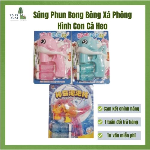 Đồ chơi thổi bong bóng xà phòng hình con cá cho bé, chạy bằng pin hàng loại 1 cực tốt
