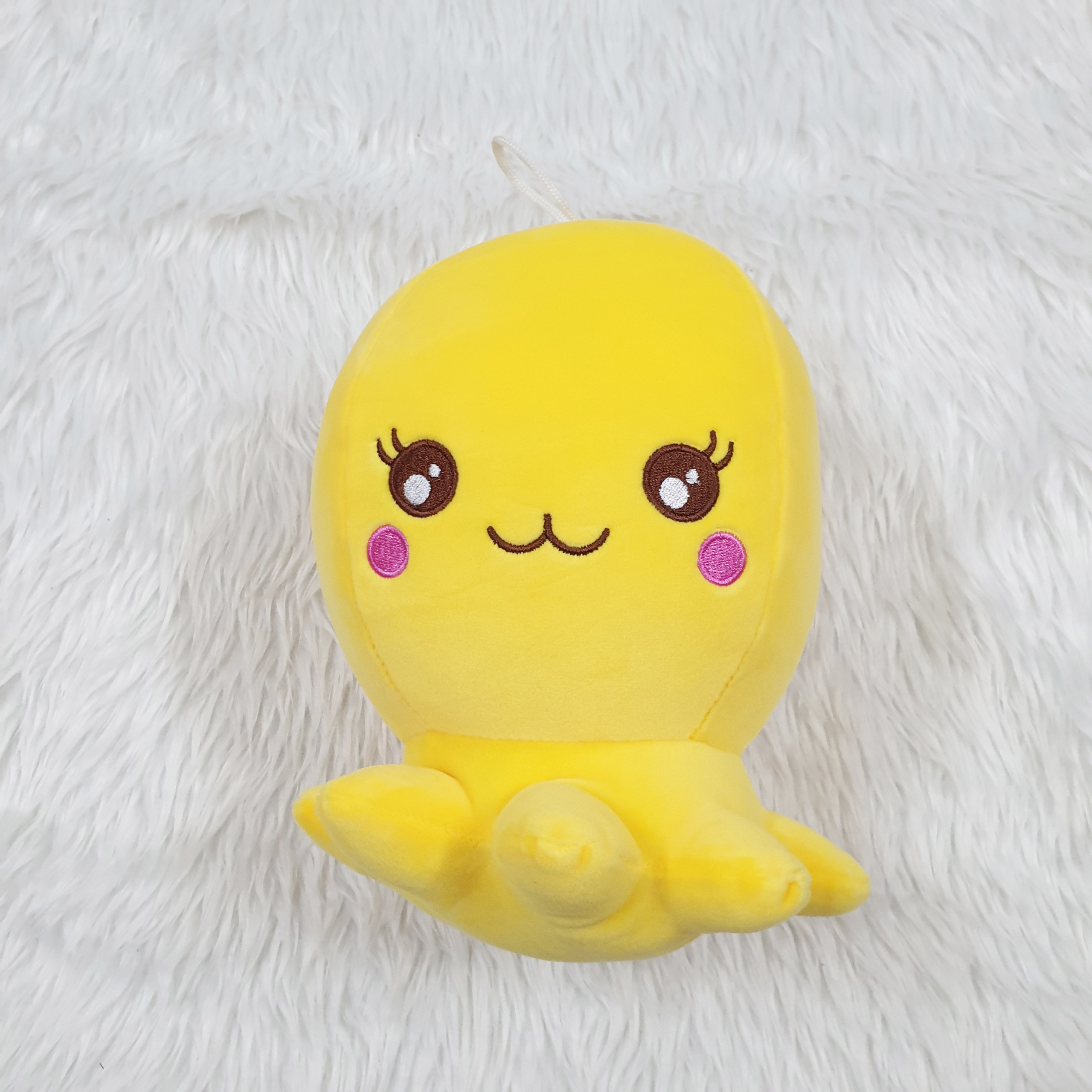 Bạch tuộc nhồi bông size 22cm màu vàng