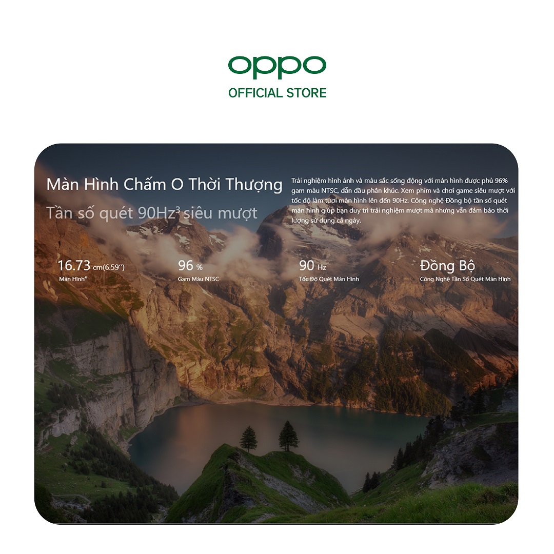 Điện thoại OPPO A96 (8GB/128GB) - Hàng chính hãng