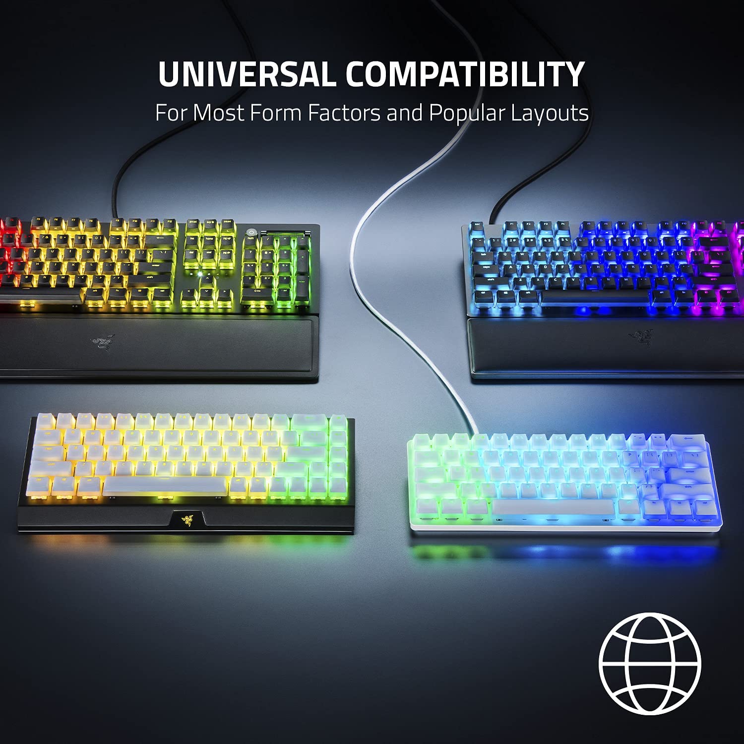 Bộ phím bấm Razer Phantom Keycap Upgrade Set - Hàng chính hãng