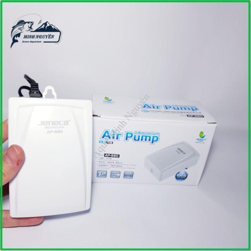 Máy Sủi Oxy 2 Vòi Jeneca AP 980/920 sủi oxi 2 vòi Sủi Oxy Siêu êm Sủi Oxi Công Suất Lớn Sủi Oxy Cho Bể Cá Cảnh