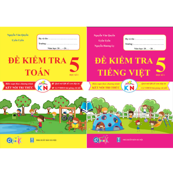 Sách - Bộ Sách Bài Tập Và Đề Kiểm Tra Toán + Tiếng Việt Lớp 5 Học Kì 1 - Kết Nối