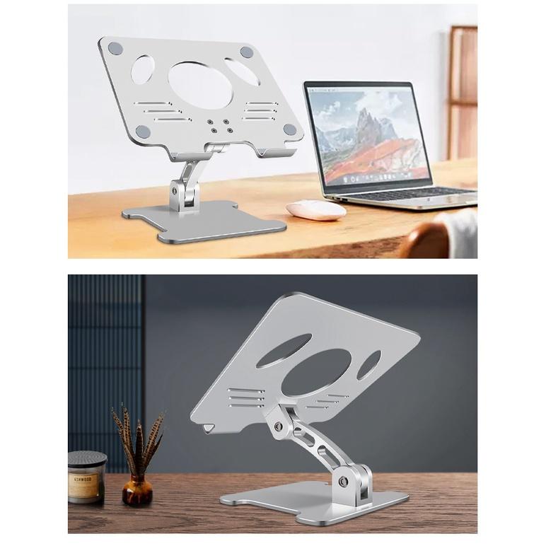 Giá đỡ nhôm MT99 cho iPad, Laptop, Macbook điều chỉnh độ cao, gấp gọn, size lớn.