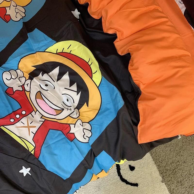 Bộ chăn ga gối Vua hải tặc Luffy - One Piece - 100% Cotton Poly cao cấp - Hàng xuất khẩu