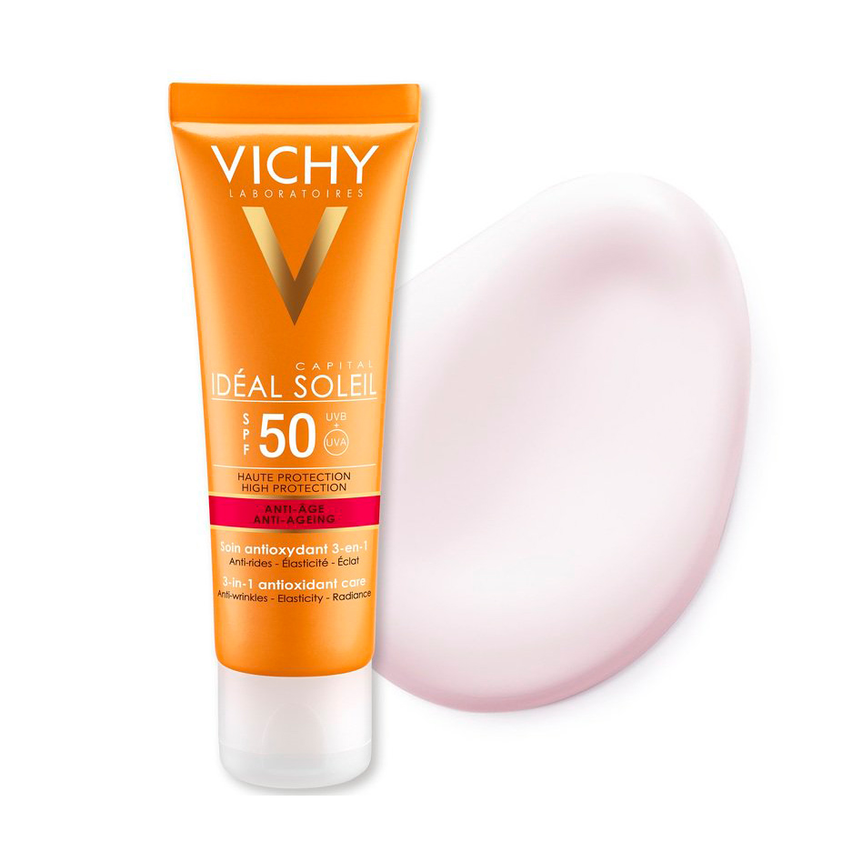 Kem Chống Nắng Chống Lão Hoá Vichy Ideal Soleil Anti Age SPF50+ MB055000 (50ml)