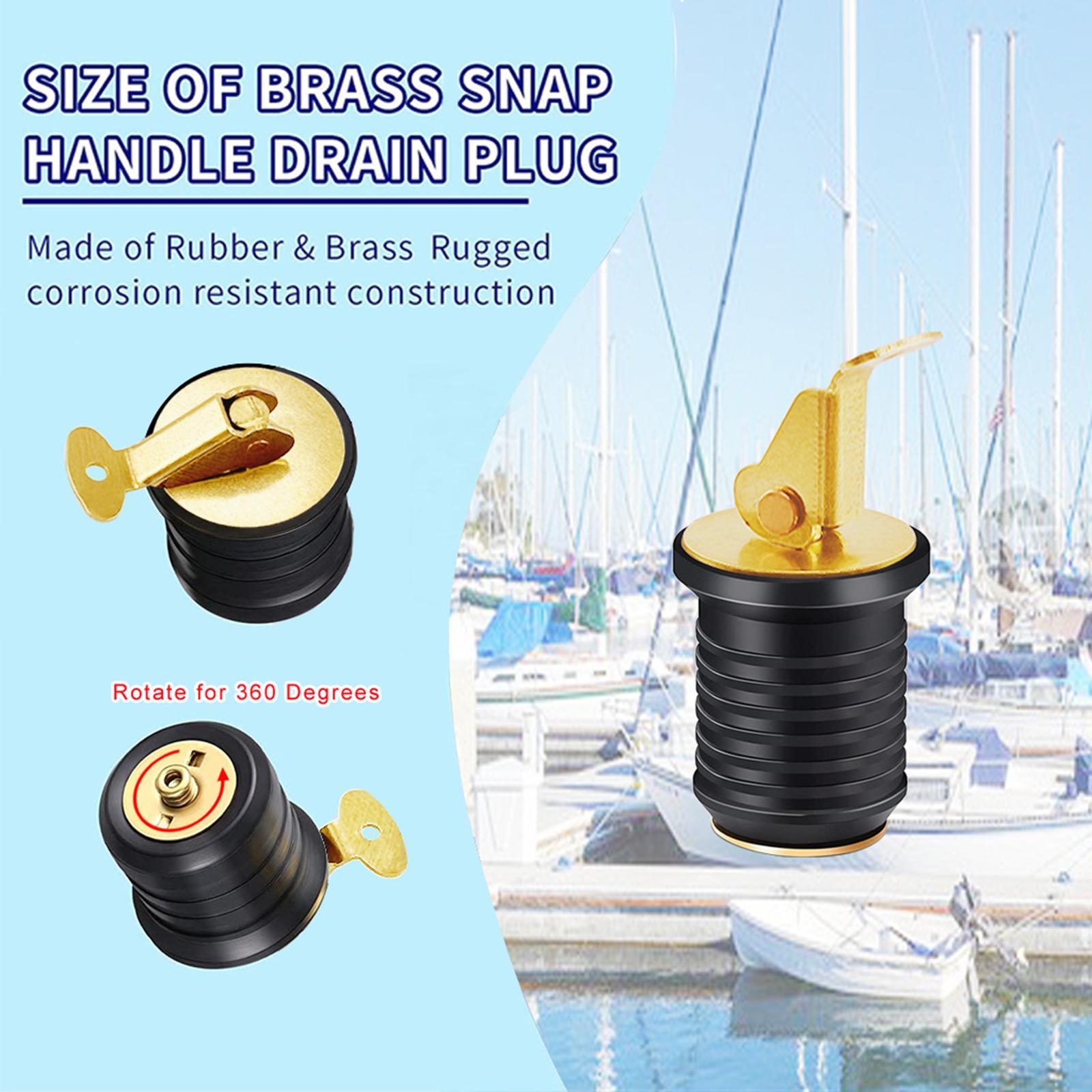 Snap-Handle Drain Plugs Direct Replaces Easy to Install Fit for Yacht 19mm