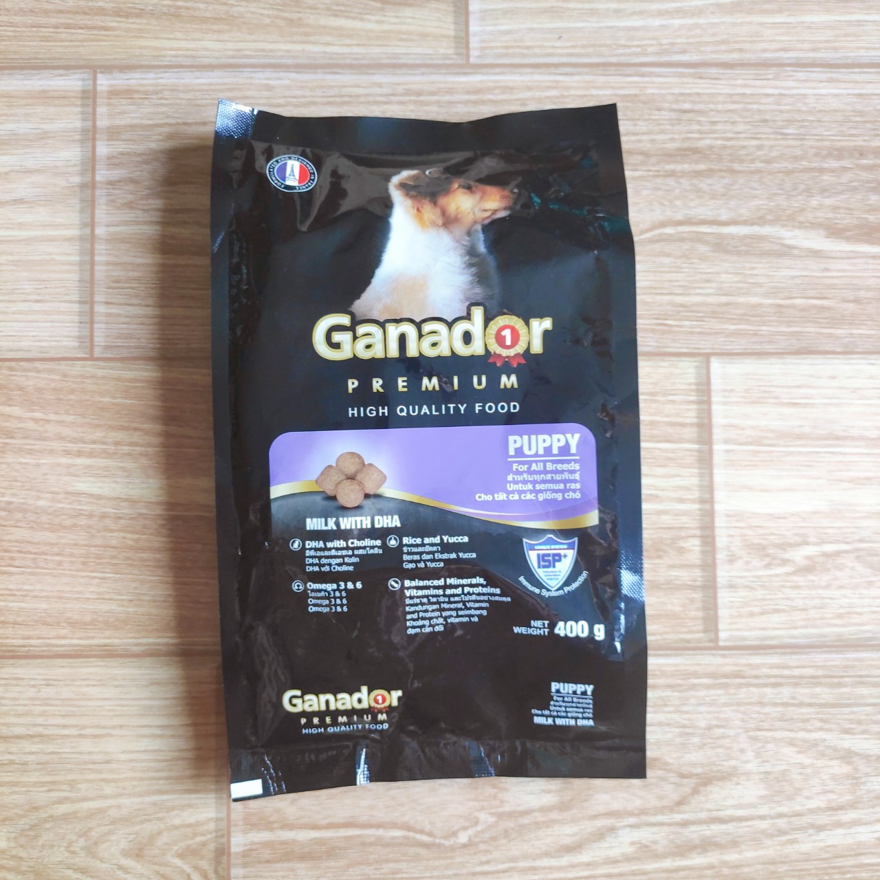 Combo 5 Gói Thức Ăn Hạt Chó Con Vị Sữa Ganador Puppy Milk with DHA Gói 400g - YonaPetshop