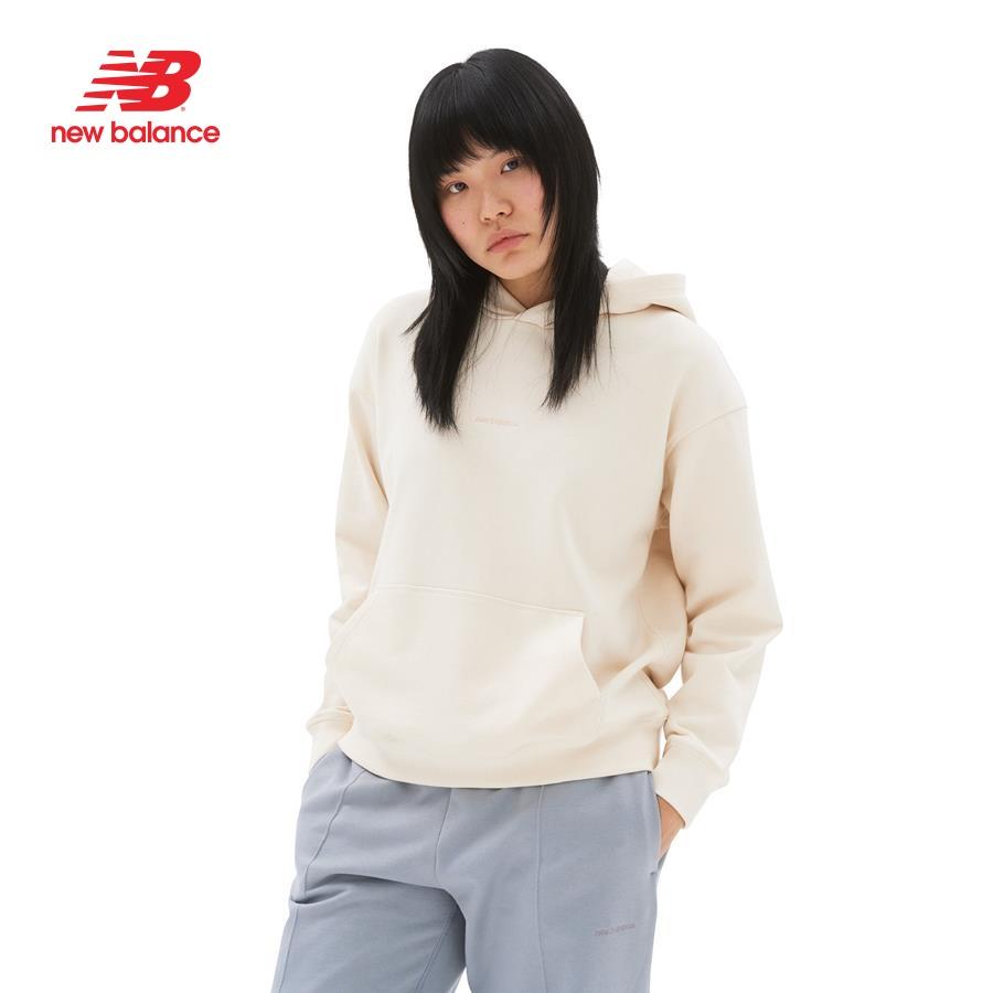 Áo khoác hoodie thời trang nữ New Balance APP LIFESTYLE HOODIES W GREIGE - AWT23554GIE (form châu á