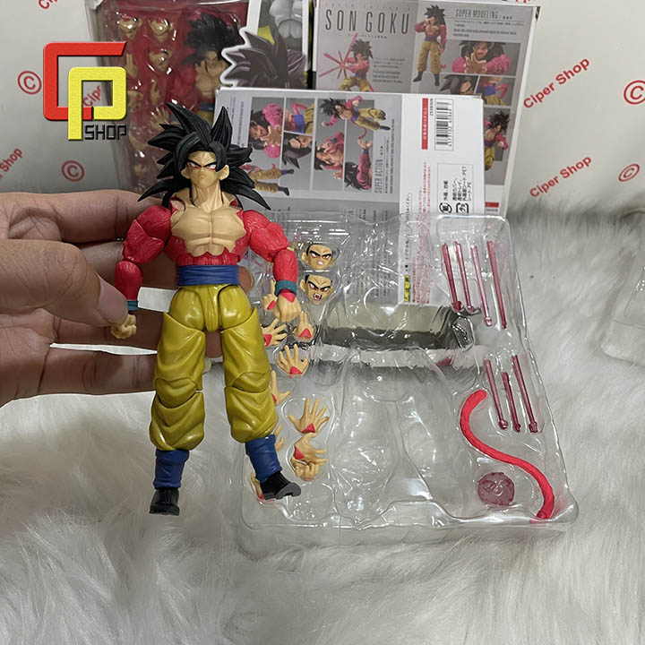 Mô hình Son Goku Super Saiyan 4 Có Khớp - Figure Action Son Goku  Super Saiyan 4 SHF