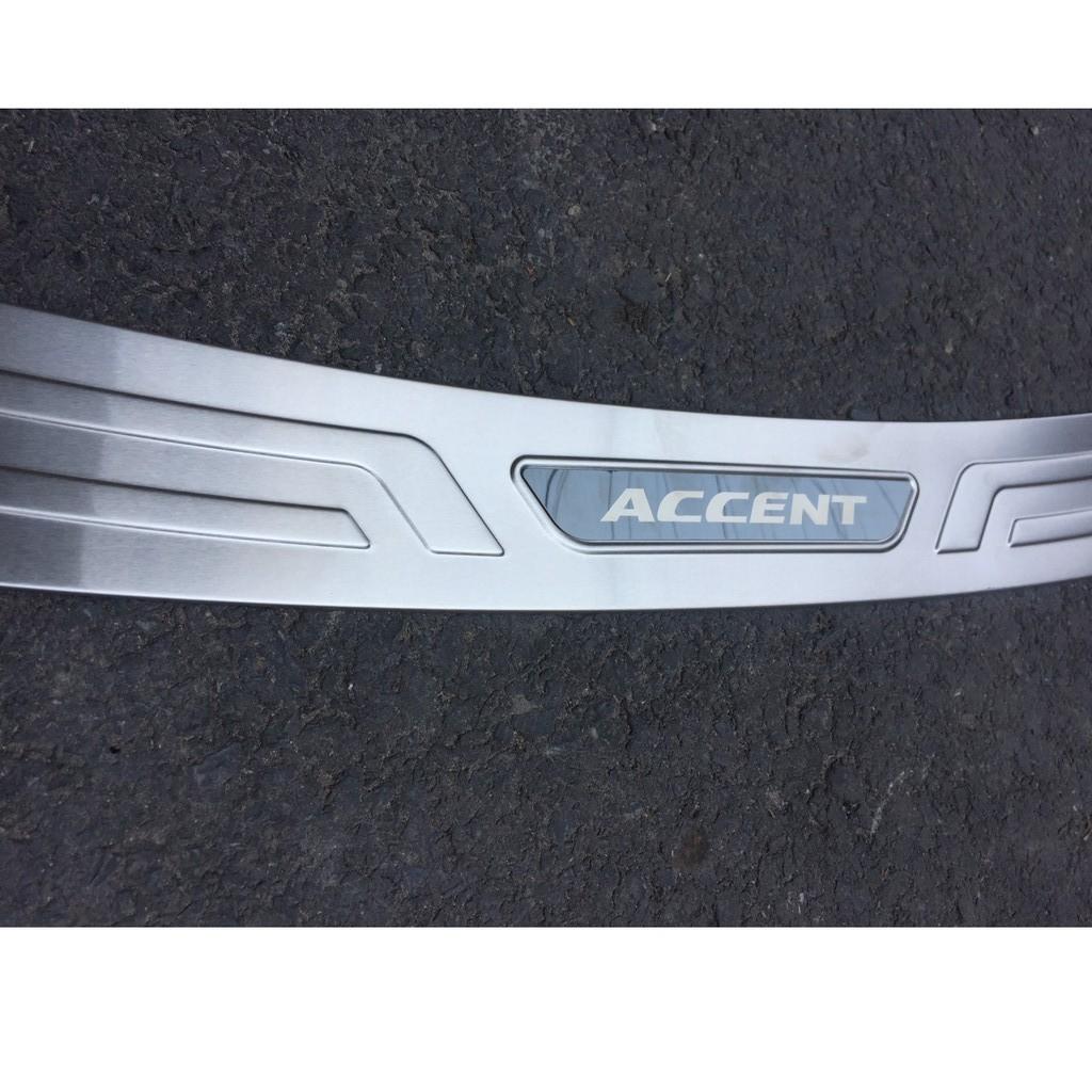 Accent, Chống trầy cốp ngoài xe Accent 2018 2019 2020 mẫu Inox