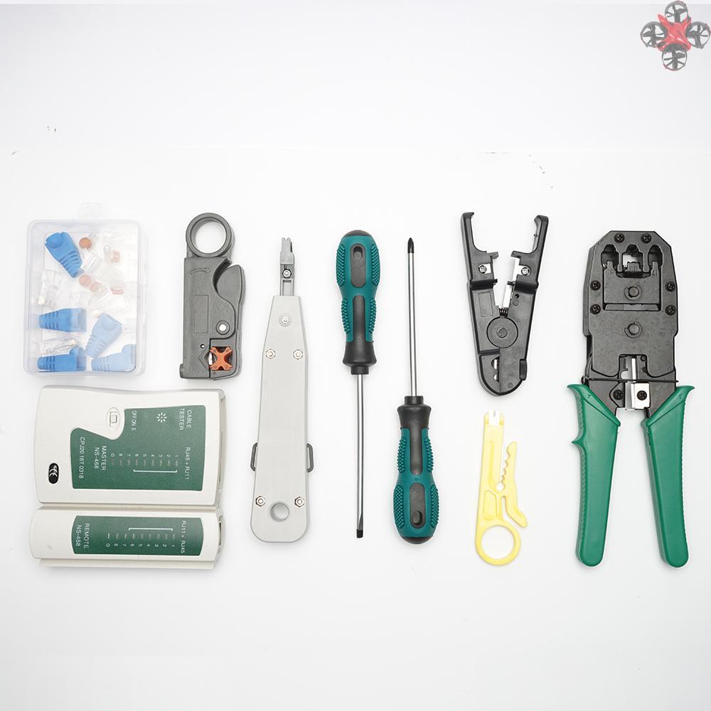 Set 14 Dụng Cụ Hỗ Trợ Kiểm Tra Dây Cáp Mạng Ethernet Đa Năng Tiện Dụng