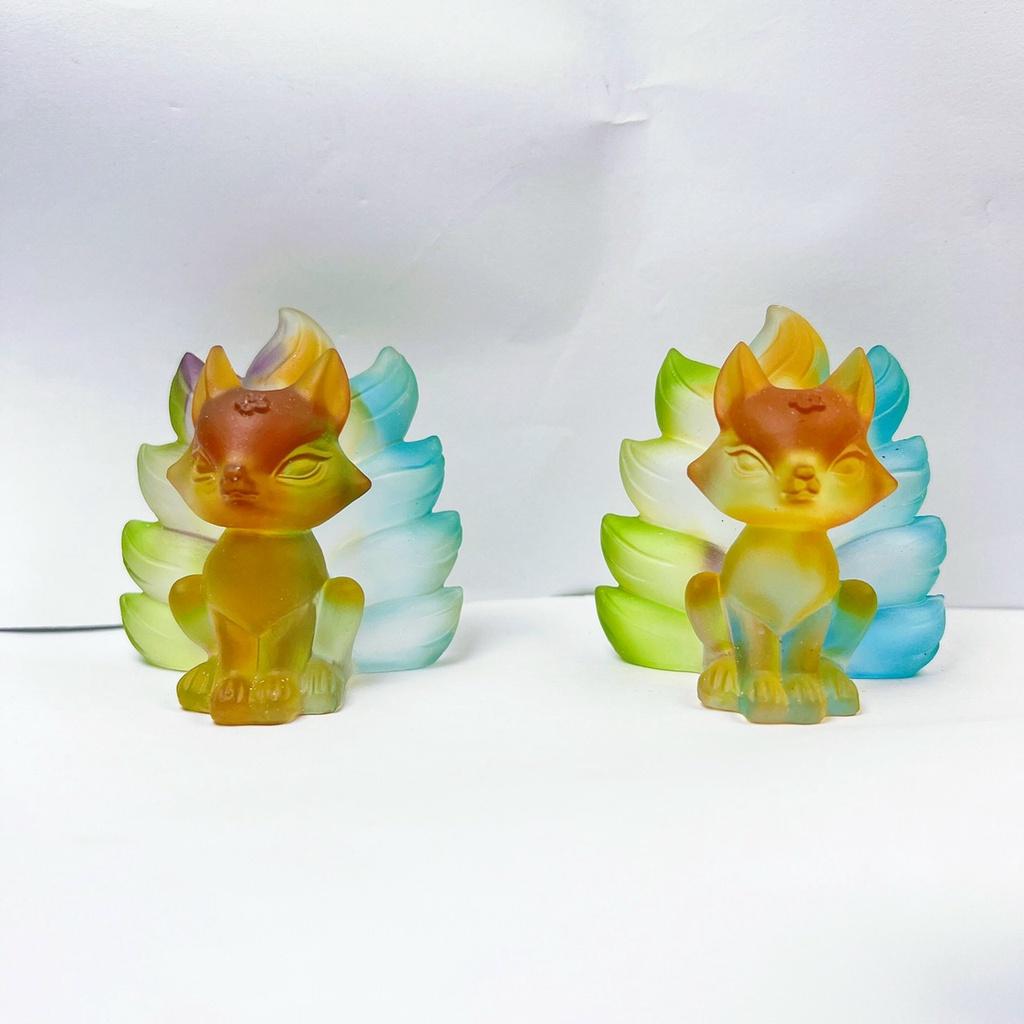 Tượng Hồ Ly Lưu Ly Cao Cấp - Size mini Siêu Xinh