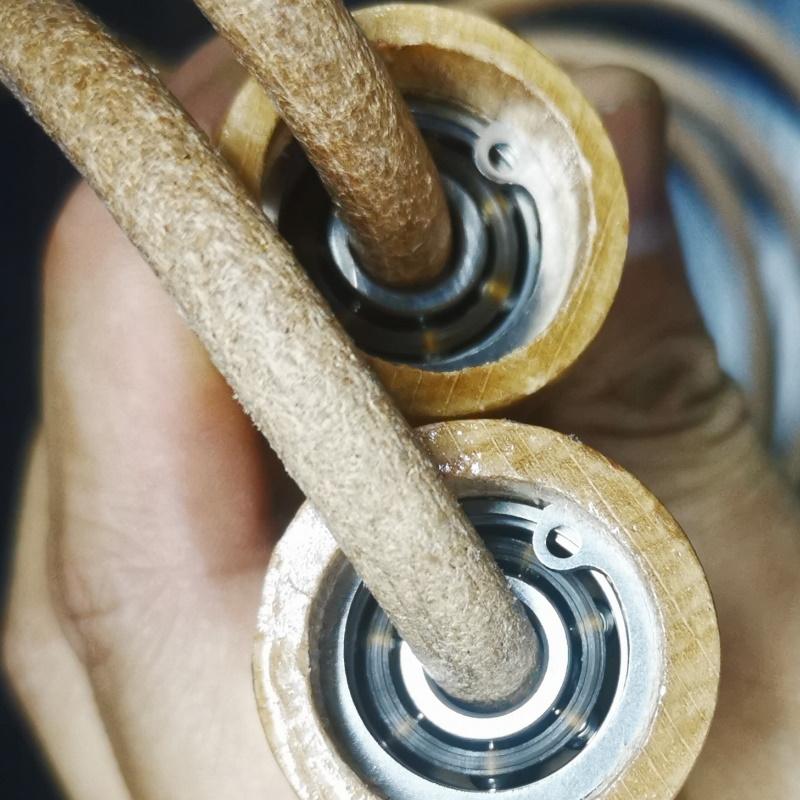 240 Gram Gỗ Chắc Chắn Tay Cầm Dây Da 7Mm Đường Kính 3M Bỏ Qua Dây Nhảy Thể Dục Quyền Anh Crossfit Nam Giới Sử Dụng tay Cầm Lớn Bóng Bay