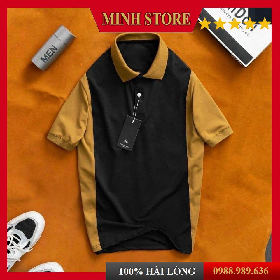 Aó Polo Nam Nữ Phối Sọc Tay, Áo Thun Nam Nữ Ngắn Tay Có Cổ Cotton Cá Sấu Form Chuẩn AT10 - MINHSTORE