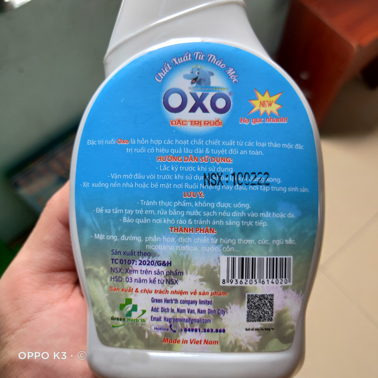 Đặc trị Ruồi OXO dùng trong gia đình chai Xịt 350ml HIỆU QUẢ - AN TOÀN - THÂN THIỆN