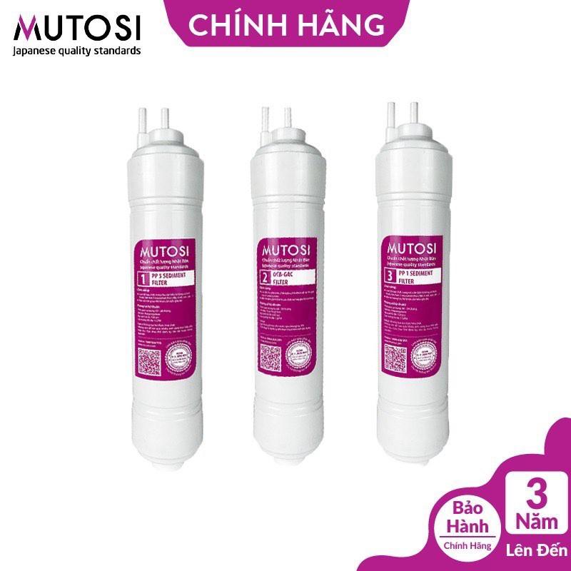 Bộ 3 lõi lọc thô 123 Mutosi dạng đúc