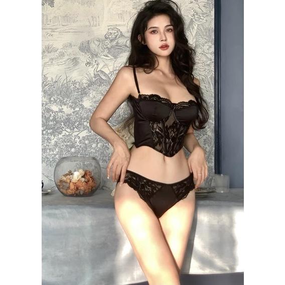 Áo Croptop Corset Nữ Phối Ren Cao Cấp Kèm Chip - Toplette Gợi Cảm - Đồ Lót Quyến Rũ - Nội Y Sexy