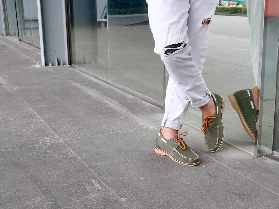 GIÁY ĐẾ ĐỘN NAM T03 DA LỘN CAO 5CM