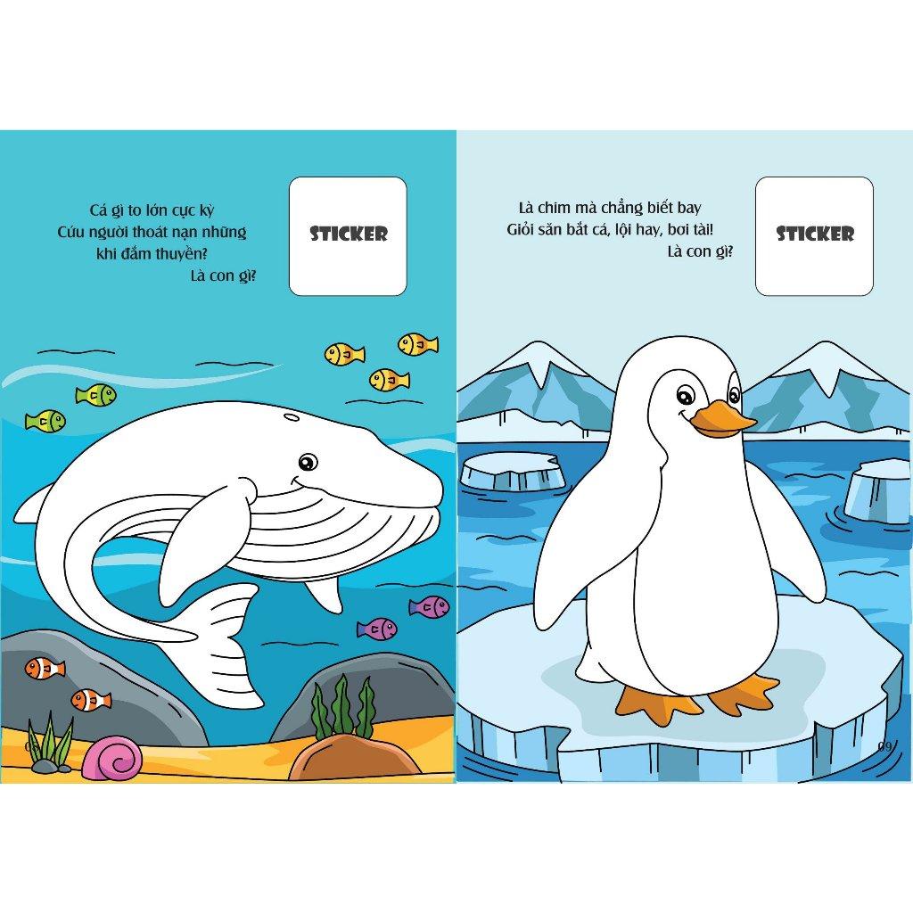 Sách - Combo 6 Cuốn Bé Tô Màu Khám Phá (Kèm 20+ hình dán Sticker vui nhộn (VT -MK)