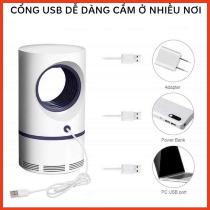 Đèn Bắt Muỗi, Máy Bắt Côn Trùng Hình Trụ Có Cổng USB, An Toàn, Tiện Lợi,Hiệu Quả