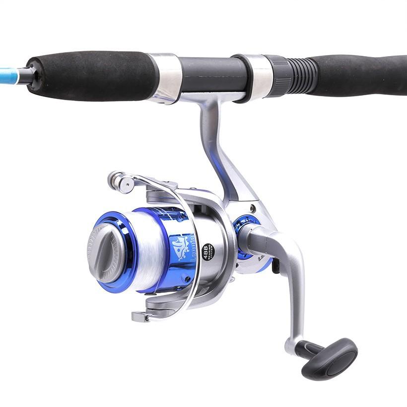 Bộ cần câu cá 2 khúc mini WPower 1m5 Blue