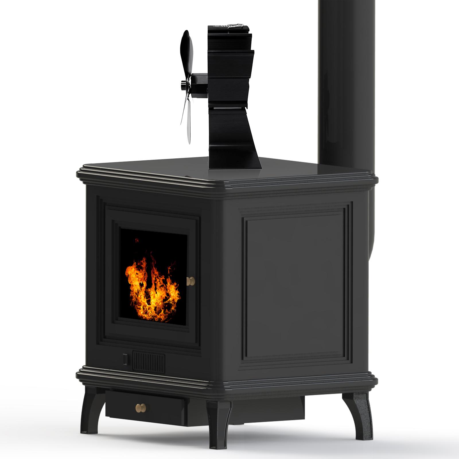 Quạt Bếp Chạy Bằng Nhiệt 50 ℃ / 122 ° F Đốt Bằng Bằng Gas / Viên / Củi / Gỗ Không Tạo Tiếng Ồn