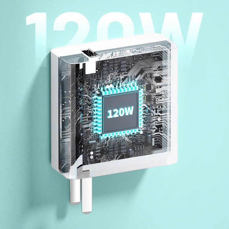 Củ sạc nhanh 120W LI-TOP AC12, chứng nhận 3C tiêu chuẩn quốc gia, bảo hành hàng chính hãng 12 tháng, được dùng thử 30 ngày