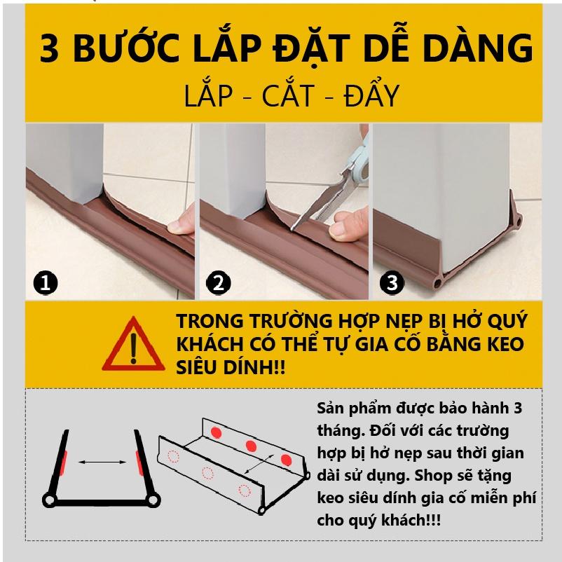 Nẹp mút ZICZAC thế hệ mới chắn cửa chống côn trùng Thanh chặn gió khe cửa chống thoát hơi gió điều hòa KINGRON
