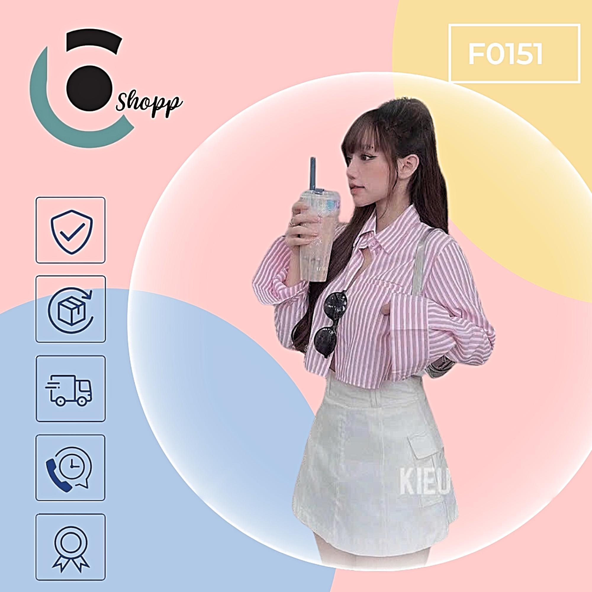 Set sơmi crop kèm quần giả váy cao cấp