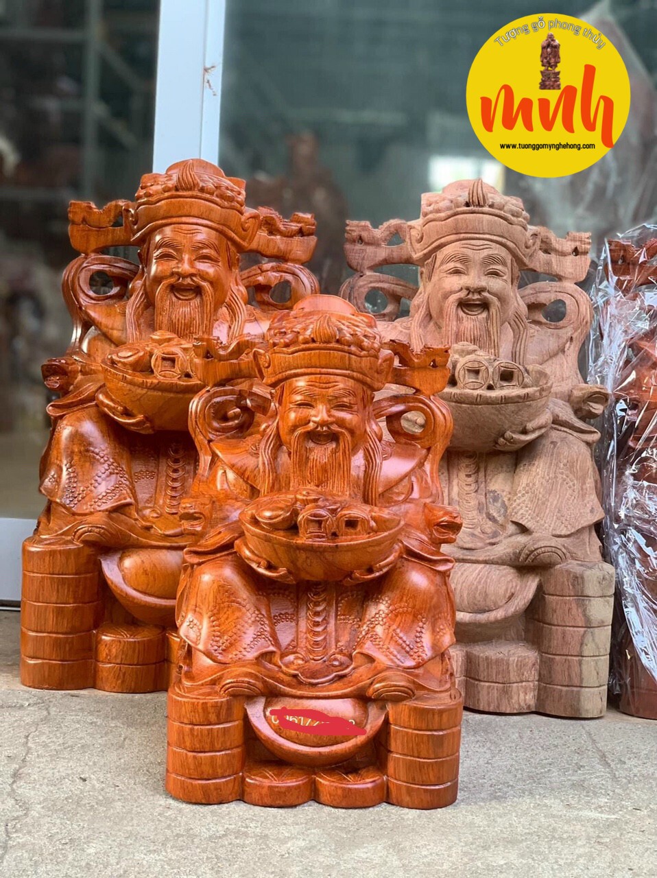 Tượng Gỗ Thần Tài Phong Thủy