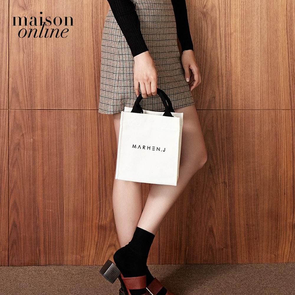 Marhen.J - Túi đeo vai chữ nhật vải bố Ricky Mini MJ18BRCKMN-CV