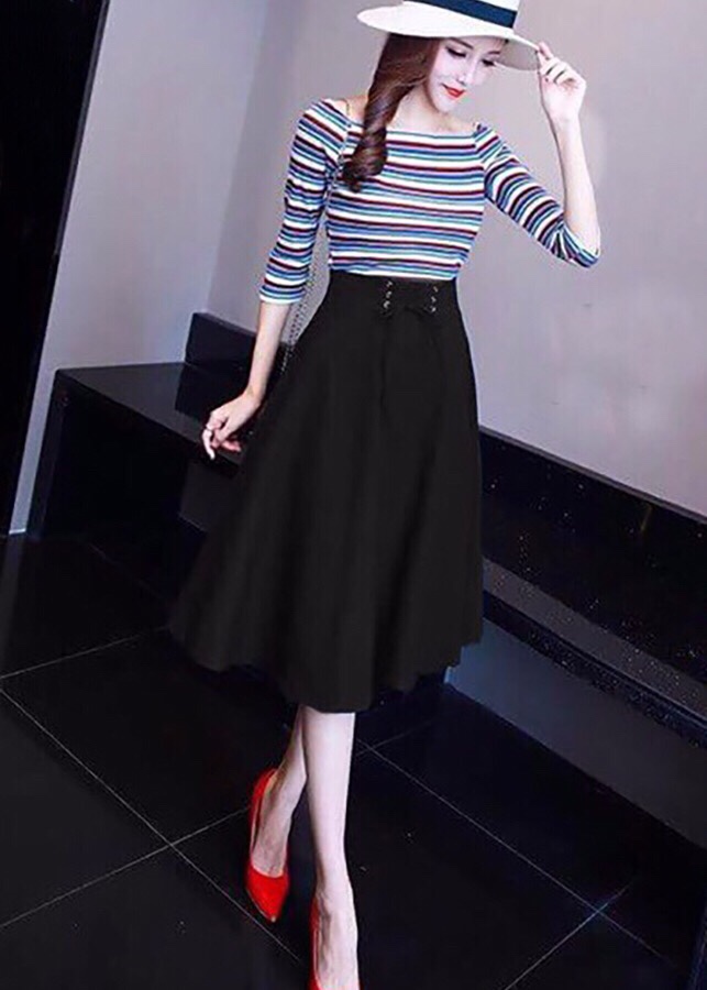 Chân Váy Đan Dây Phong Cách