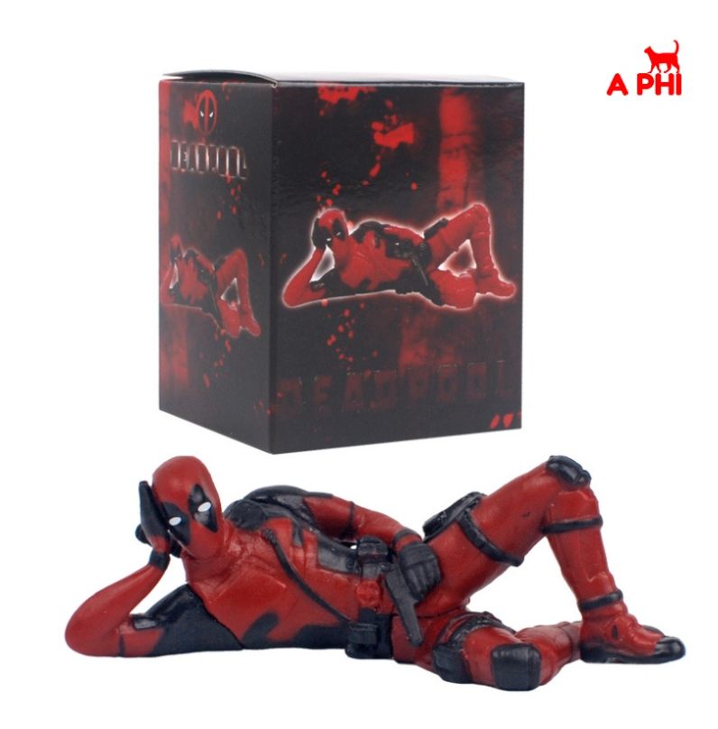 Mô hình nhân vật Deadpool loại mini trang trí máy tính để bàn