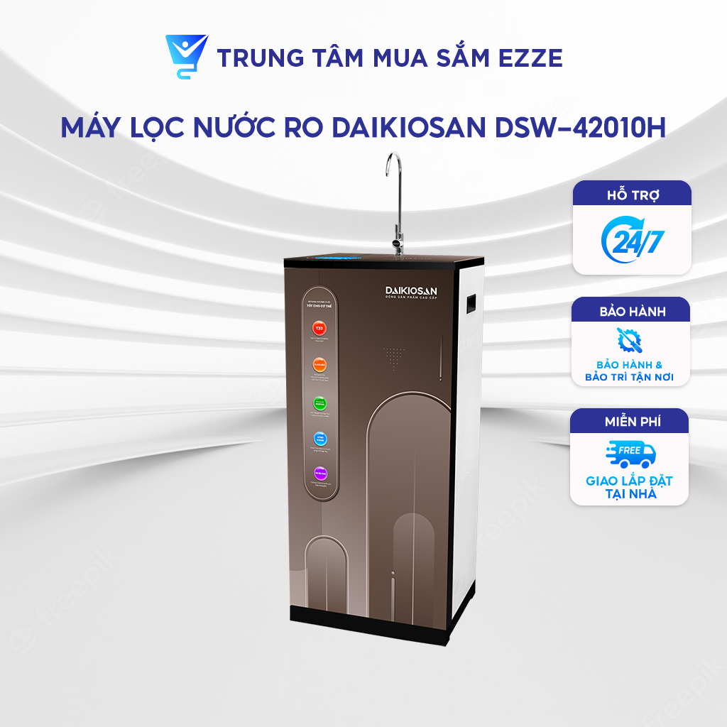 Máy lọc nước RO Daikiosan DSW-42010H Dung tích 10L Số lõi lọc 10 cấp