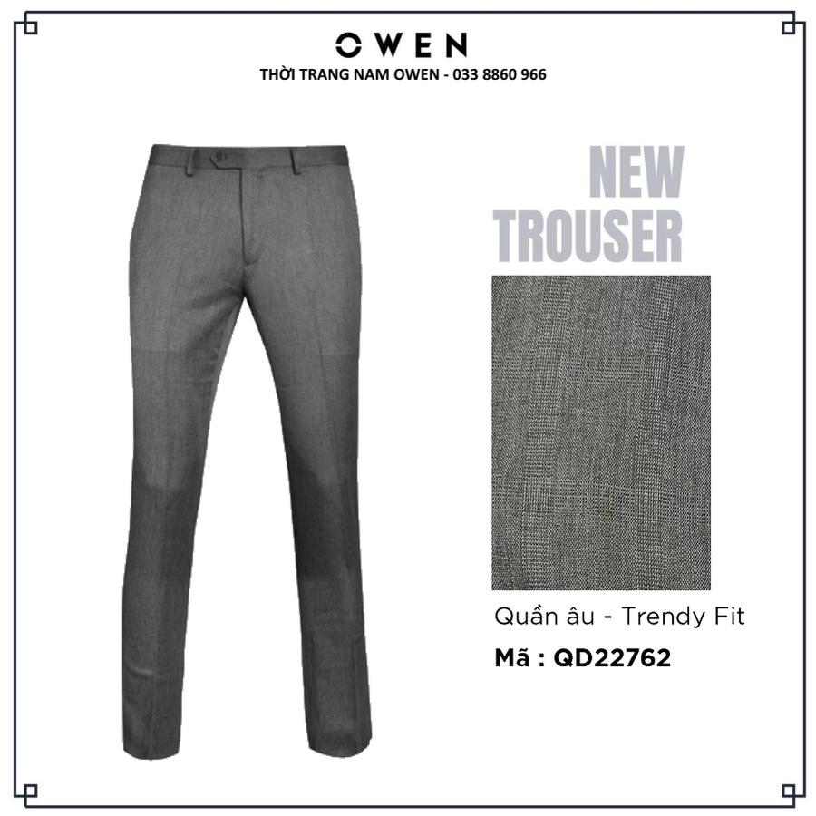 OWEN - Quần âu nam Owen dáng ôm TRENDY trẻ trung 100% Nano màu xám 22762 - quần tây Owen